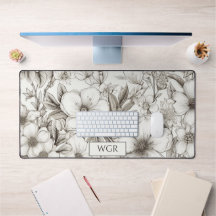 Monograma floral bohemio