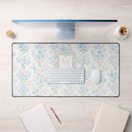 Alfrombrillas De Escritorio Monograma Floral Elegante