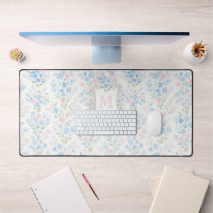 Alfrombrillas De Escritorio Monograma Floral Elegante