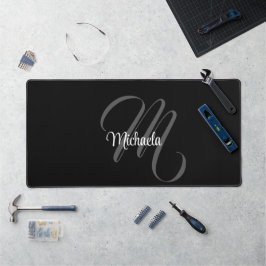Alfrombrillas De Escritorio Monograma inicial minimalista moderno nombre