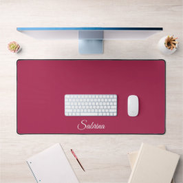 Alfrombrillas De Escritorio Monograma minimalista rosa cereza