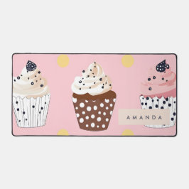 Alfrombrillas De Escritorio Monograma pastel dulce personalizado