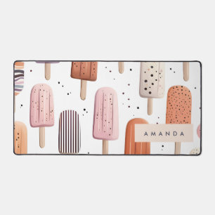 Alfrombrillas De Escritorio Monograma Patrón de paleta de corte personalizado