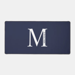 Alfrombrillas De Escritorio Monograma personalizado y teclado del ratón con no