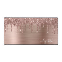 Monograma Purpurina Rosa de oro