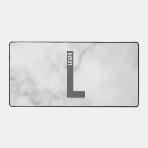 Alfrombrillas De Escritorio Monograma y nombre negrita personalizado moderno