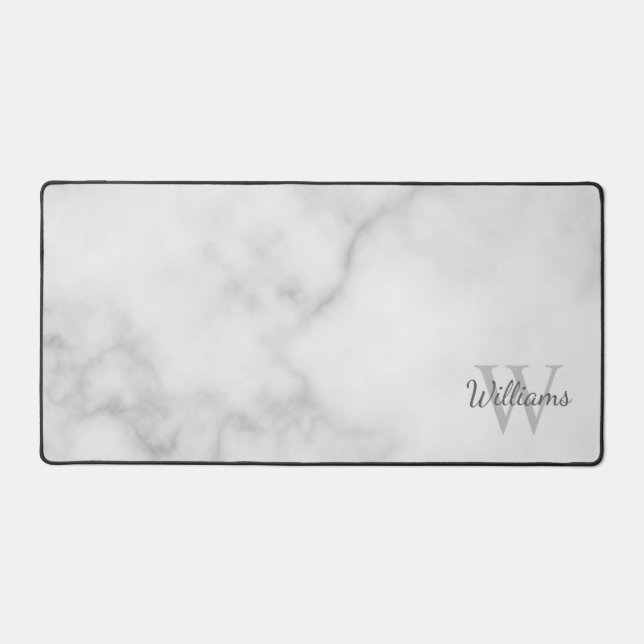 Alfrombrillas De Escritorio Monograma y nombre personalizados (Anverso)