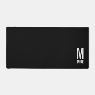 Alfrombrillas De Escritorio Monograma y nombre personalizados modernos
