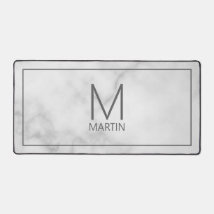 Alfrombrillas De Escritorio Monograma y nombre personalizados modernos