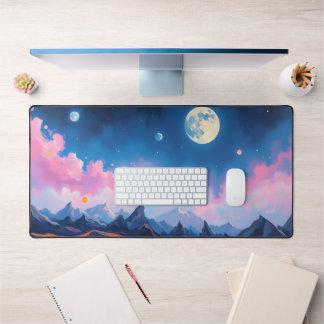 Alfrombrillas De Escritorio Moon Desk Mat - Fases lunares estéticas, luna llen