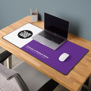 Alfrombrillas De Escritorio Morado   Nombre del logotipo comercial personaliza