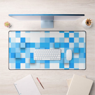 Alfrombrillas De Escritorio mosaico de cuadros de SlipperyJoe moderno de tres-