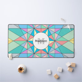 Alfrombrillas De Escritorio Mosaico de Pastel Colorido Triángulo Estrella Mono