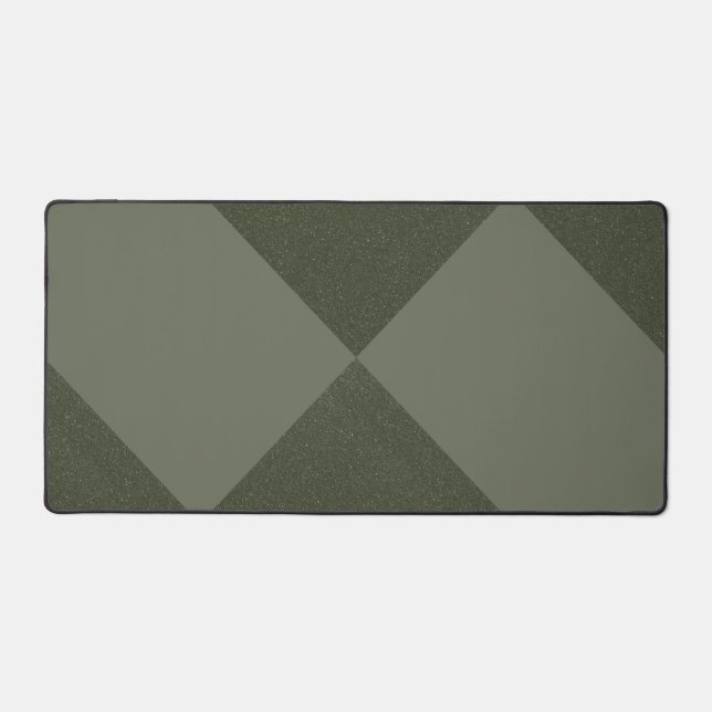 Alfrombrillas De Escritorio Moss Green Split Diamond Desk Mat - Personalizable (Anverso)