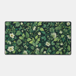 Alfrombrillas De Escritorio Mostrador Botánico Art Nouveau Mat - Floral verde 