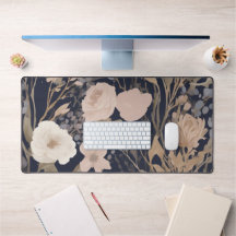 Motif Floral Desk Mat