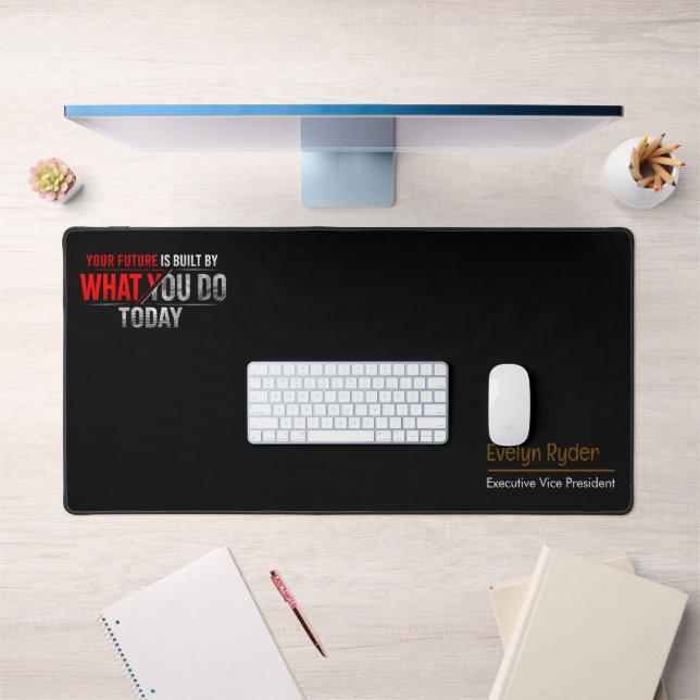 Alfrombrillas De Escritorio motivational desk mat - Custom Name & Job Title  (Oficina 1)