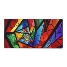 Motivo decorativo y moderno del vidrio manchado en