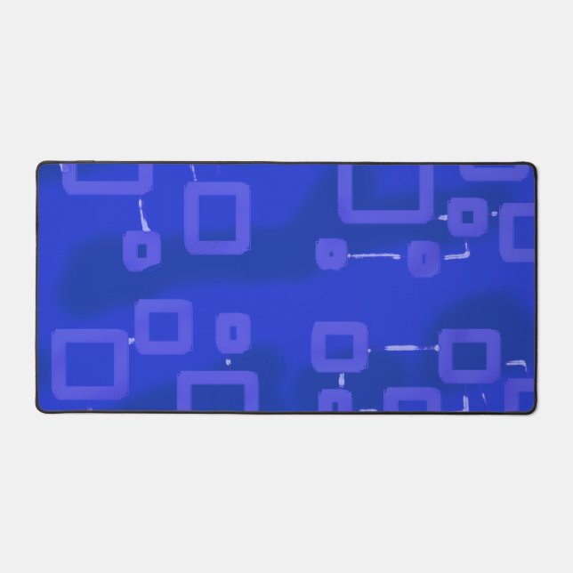 Alfrombrillas De Escritorio Moto de escritorio geométrico azul (Anverso)