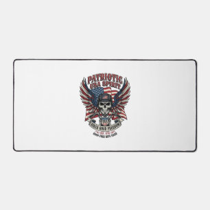 Alfrombrillas De Escritorio Motociclista Patriota Cráneo Motociclista Carreter