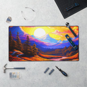 Alfrombrillas De Escritorio Mountain Sunset