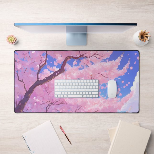 Alfrombrillas De Escritorio Mousepad de juegos Sky de cerezo Blossom (Oficina 1)