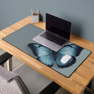 Alfrombrillas De Escritorio Mousepad de mariposa azul elegante y elegante