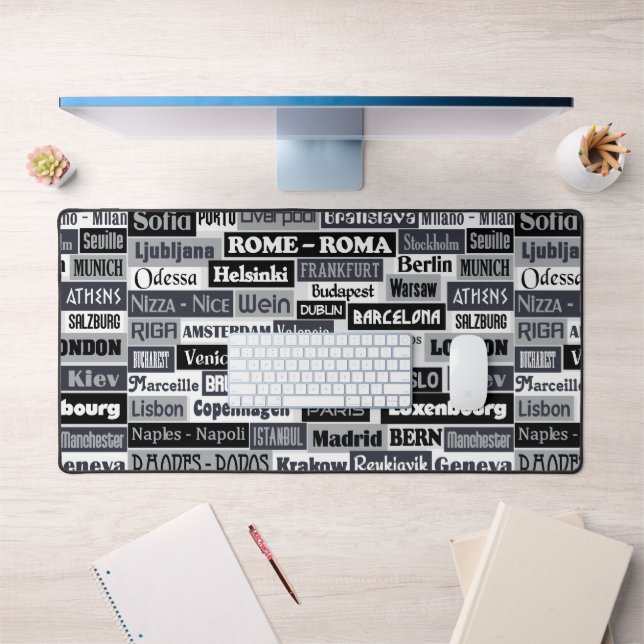 Alfrombrillas De Escritorio Mousepad personalizado de Viajeros de Europa (Oficina 1)