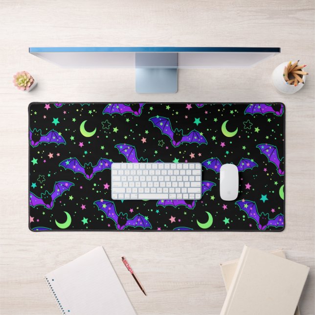Alfrombrillas De Escritorio Mousepad - "Purple Bats" (Oficina 1)