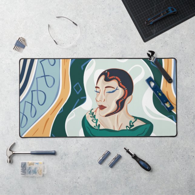 Alfrombrillas De Escritorio Mujer serpiente - Mujer cabeza de serpiente (Puesto de trabajo)