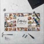 Alfrombrillas De Escritorio multifamilia de fotos elegante gris<br><div class="desc">Conservación de regalos multifamiliares de fotos. Navidades ideales,  cumpleaños,  Día de la Madre de aniversario,  regalo del día del padre. Moderno y simple typograp[por qué elegante diseño.</div>