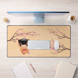 Alfrombrillas De Escritorio Muñeca Ume Kokeshi - Chica Geisha de la enseñanza