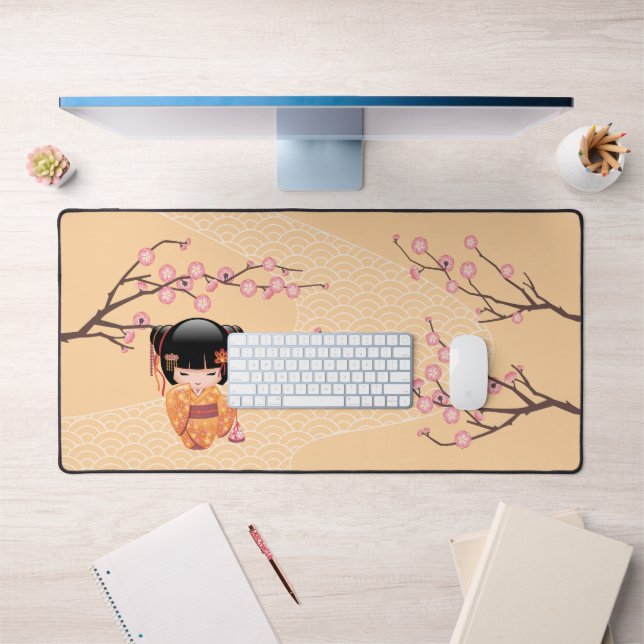 Alfrombrillas De Escritorio Muñeca Ume Kokeshi - Chica Geisha de la enseñanza  (Oficina 1)