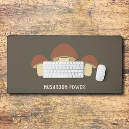 Alfrombrillas De Escritorio Mushroom Brown Desk Mat