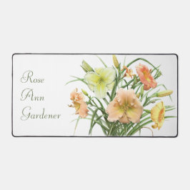 Alfrombrillas De Escritorio Naranja Daylilies Arte Botánico Moderno Personaliz
