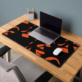 Alfrombrillas De Escritorio Naranja de arte contemporáneo / negro