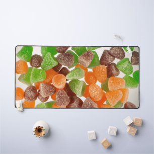 Alfrombrillas De Escritorio Naranja goma roja verde caramelo salpicado de azúc