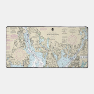 Alfrombrillas De Escritorio Narragansett Bay Nautical Chart 13221