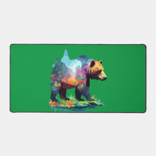 Alfrombrillas De Escritorio Naturaleza majestuosa del arte del vector del oso