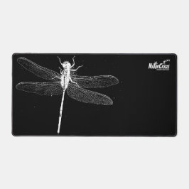 Alfrombrillas De Escritorio NaturalezaCrazo Blanco Dragonfly Mat de escritorio