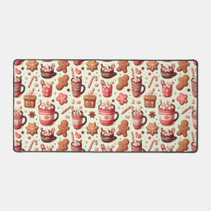 Alfrombrillas De Escritorio Navidades acogedores Patrón de cacao y pan de jeng