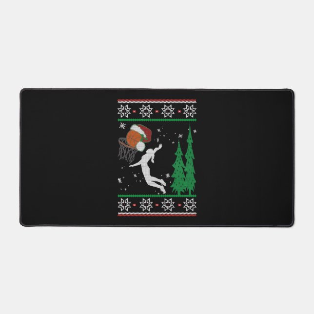 Alfrombrillas De Escritorio Navidades de baloncesto (Anverso)