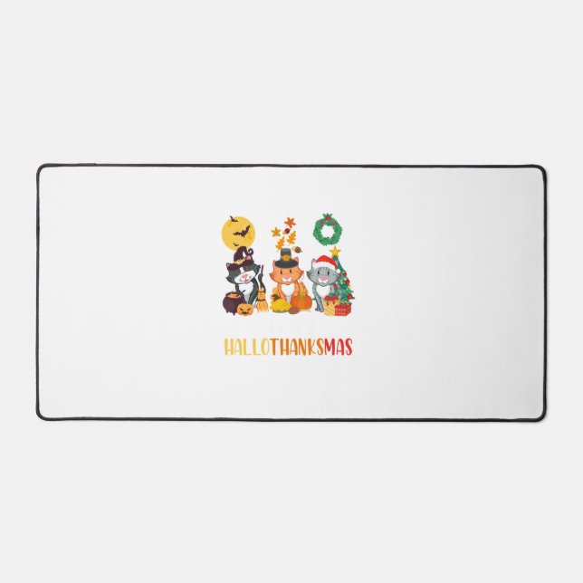 Alfrombrillas De Escritorio Navidades de Halloween Felices Hallothanksmas Grac (Anverso)