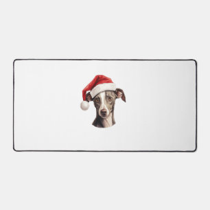 Alfrombrillas De Escritorio Navidades de Santa Hat de Greyhound de Italia Masc