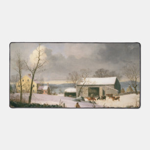 Alfrombrillas De Escritorio Navidades del Barnyard de la granja de invierno Vi