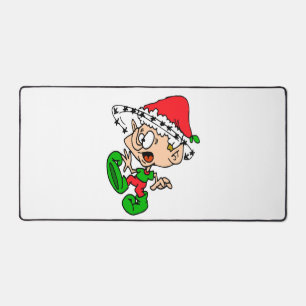 Alfrombrillas De Escritorio Navidades divertidos Elf Xmas Chiste de vacaciones