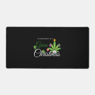 Alfrombrillas De Escritorio Navidades verdes Weed Shirt