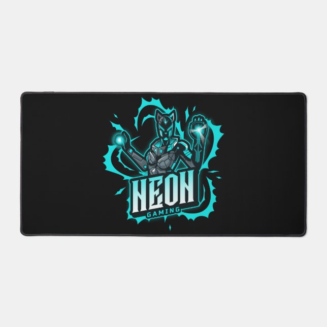 Alfrombrillas De Escritorio Neon Gaming (Anverso)