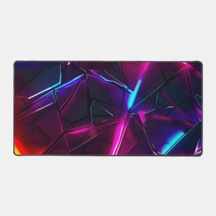 Alfrombrillas De Escritorio Neón Geométrico Abstracto Futurista Ciberpunk
