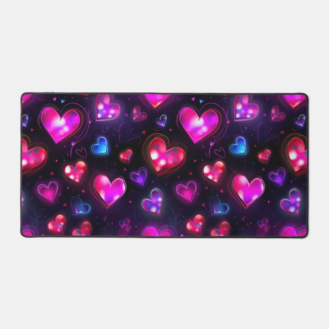 Alfrombrillas De Escritorio Neon Heart (Anverso)